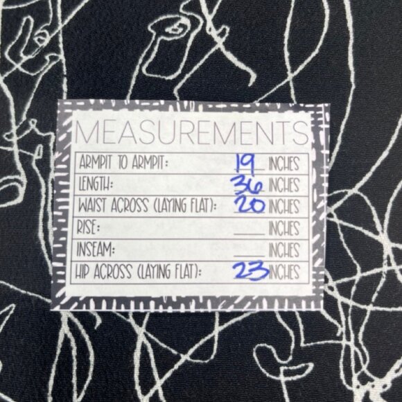 SILENCE + NOISE | Black Short Dress White Abstract Elephant Pattern | Size L - Picture 12 of 13